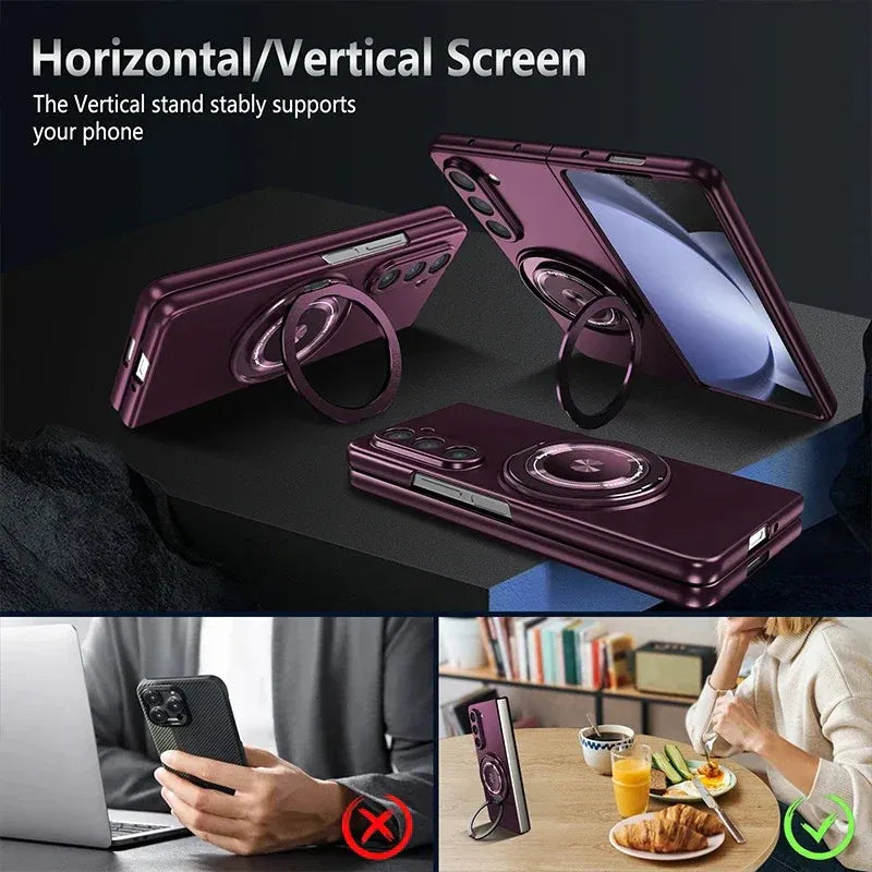 Full Protection Magnetic Case Kickstand for Galaxy Z Fold Series