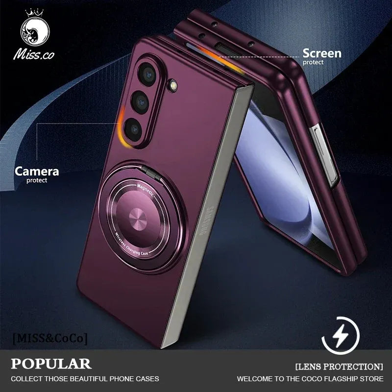 Full Protection Magnetic Case Kickstand for Galaxy Z Fold Series