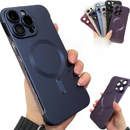 Slim Frameless Magnetic Phone Case for iPhone Frosted Texture Ultimate Simple Beauty