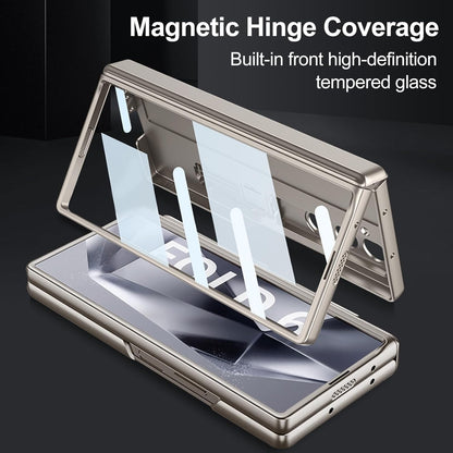 Galaxy Z Fold Magnetic Hinge Case with Screen Protector Kickstand