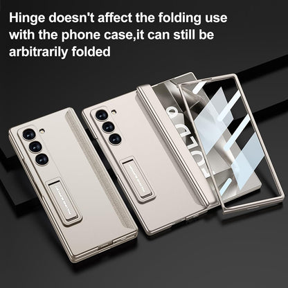 Galaxy Z Fold Magnetic Hinge Case with Screen Protector Kickstand
